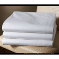 drap de lit en gros blanc de percale de coton pour l&#39;hôtel et l&#39;hôpital et la maison